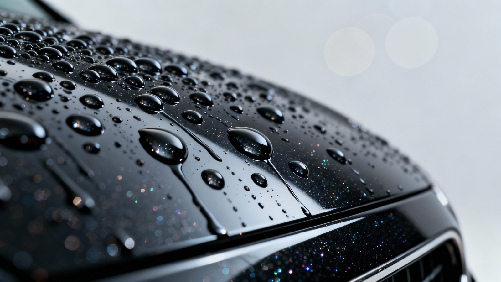 Ceramic Coating hydrophobic protection in San Diego – water-beading on coated paint
